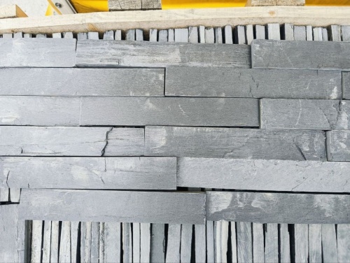 Плитка чёрная из натурального камня фасадная 30 см * 5 см, толщина 7 мм -30 мм купить в Владимирской области