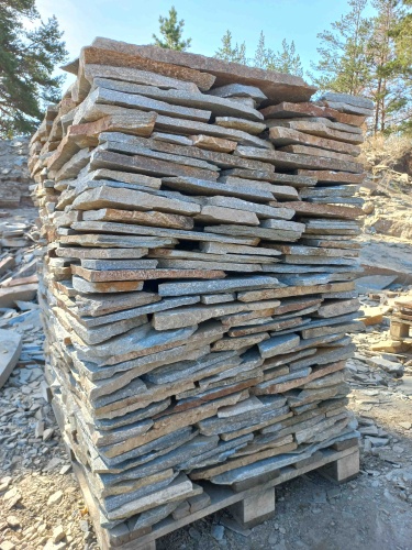 Плитняк златолит серебристый для цоколя, отмостки купить в Владимирской области