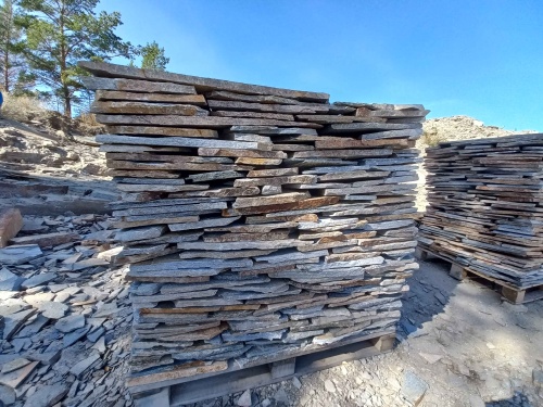 Плитняк златолит серебристый для фасада купить в Владимирской области